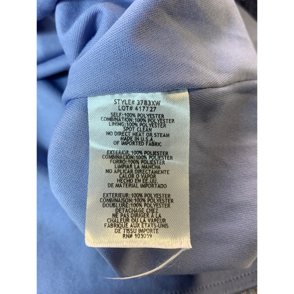 Xscape Dress Kennedy Rosette Shoulder Metallic Pleated Purple Gown Formal 18W - Picture 5 of 8